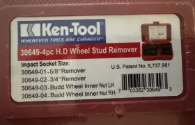 306499pc Ken Tool Ken-tool 30649-4 Pc H. D Wheel Stud Remover