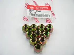 52951-2d000-10 Kia 10 New Genuine Wheel Lug Nuts Oem For 2006-2007 Rio 529512d000