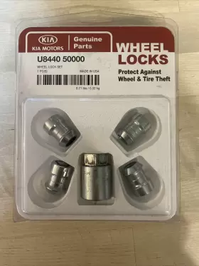 U8440-50000 Kia Motors U8440-5000 Genuine Parts Good Used Wheel Lock Set