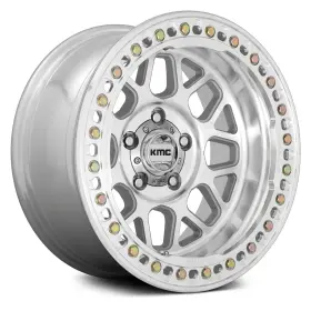 Km23589080510 Kmc Km235 Grenade Crawl Wheels 18x9 10 8x165.1 125.1 Machined Rims Set Of 4