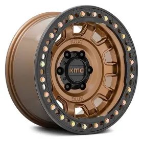 Km23679087638n Kmc Km236 Tank Beadlock Wheels 17x9 -38 8x170 125.1 Bronze Rims Set Of 4