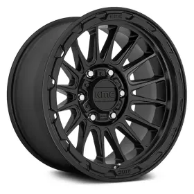Km54278568700 Kmc Km542 Impact Wheels 17x8.5 6x139.7 106.1 Black Rims Set Of 4