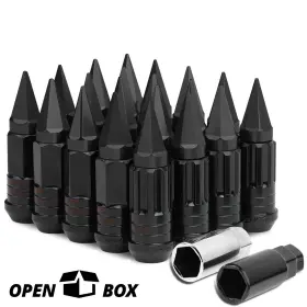 Ko54457s Ko Speed Open Box 20 Spiked Cap Black M12x1.5 22mmx75mm Lug Lock Nut Conical Seat Wheel