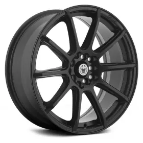 Cl77t54405 Konig Control Wheels 17x7 40 5x114.3 73.1 Black Rims Set Of 4