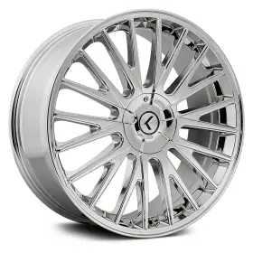 Kr185-8814c40 Kraze 185 Double Down Wheels 18x8 40 5x114.3 73 Chrome Rims Set Of 4