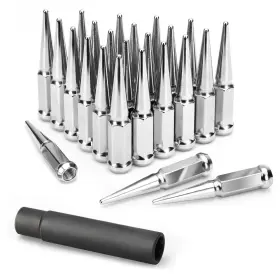 Kl4524n055c Ksp Performance M14x1.5 Spike Lug Nuts 24pcs 14mmx1.5 Spiked Wheel Chrome