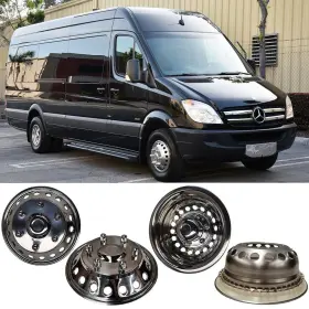 Kx-16a18 Kucaruce 16 Inch Polished Stainless Steel Dullay Wheel Simulators 4pcs Front Rear 6 Lug 18