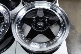 Ff003 Kudo Racing 18x8 Flow Formed 20.7 Lbs Black Wheels Rims 5x114.3 Fit Infiniti Q50 Lexus Is300