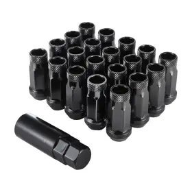 Kd7017bk-1.5 Kyostar 20pc Extended Open End Steel Wheel Rim Tuner Lug Nuts M12 X 1.5 For Toyota Honda