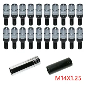M14x1.25 Kyostar Kd7078gl 20pcs For Bmw Mini Lug Bolt Close End Conical Seat 15-20mm Spacers New