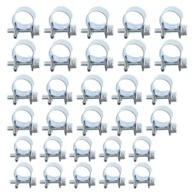 Law7176 Labwork High Quality 1/4 Inch 5/16 3/8 Fuel Injection Hose Clamp / Auto Clamps 30pack