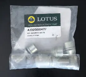A132g0047f Lotus B117g0043f Elise/evora Security Wheel Bolt Kit With Key Part #