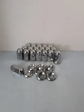 9204 Lug Nut King 16 Alcoa Dually 9/16-18 Nuts Wheels 32 Washers 3500 Gm Chevy 350 Ford Truck