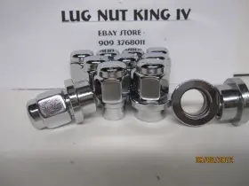 Lk-752 Lugnutking 20 Lug Nuts Roto 7/16-20 Appliance Fine Wire Wheels Center Drill Bushing