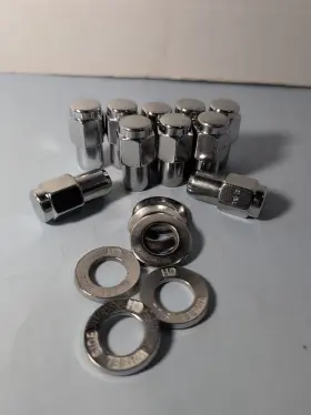 Lk-8102 Lugnutkingiv 20 Lug Nuts 7/16-20 Cragar Ss Uni Wheels 8502e Vnter Hd Washers