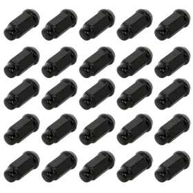13530696 Luxfineparts 24 Black Bulge Acorn Lug Nuts 1.72ftft Tall For Ford F-150 Expedition M14x2