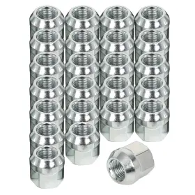 13530715 Luxfineparts 24pcs Bulge Acorn Wheel Lug Nuts 0.83 Inch Height For Ford Models 1/2 -20 Open End