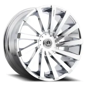 Lux13v20855114120 Luxxx Alloys 35b-c Lux 13v Wheel 20x8.5 35 5x114.3 73.1 Chrome Single Rim