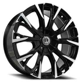 Lux4618851121143 Luxxx Alloys 35b-a2 Lux 46 Wheels 18x8 35 5x114.3 73.1 Black Rims Set Of 4