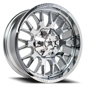 Lhd342098165170-12k-c Luxxx Hd Lhd-34 Wheel 20x9 -12 8x165.1 125 Chrome Single Rim