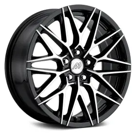 Mp40-1880ll42fgbmf Mach Performance Mp40 Wheels 18x8 42 5x114.3 72.56 Black Rims Set Of 4