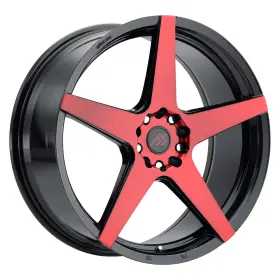 Mp52-1880i35fgbrf Mach Performance Mp52 Wheel 18x8 35 5x114.3 72.56 Black Single Rim