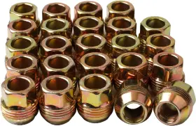 M-n006-14x1.5-ch-24 Mardarth Set Of 24 14mmx1.5 Oem Factory Wheel Lug Nuts Replacement Gold