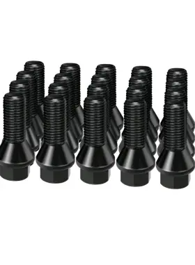 Maxeoffroad 754909863715 20pc 14x1.5 Extended Lug Bolts Ball Seat 45mm Shank For A1 A2 A3 A4 A5 A6 A7 A8