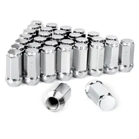 Maxeoffroad 788601128612 32 Chrome 14x1.5 Wheel Tuner Lug Nuts 1.8 Inch For Gmc Sierra 2500 3500 Ford F250