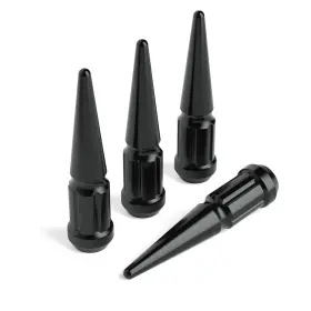 8s060p-4 Maxeoffroad 4 Pcs 3.35 Inch Tall M12x1.5 Chrome Spike Lug Nuts With Key For Acura Honda Chevrolet