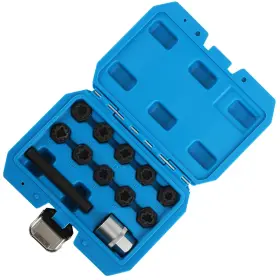 Goah68 Maxpeedingrods 12pc Anti-theft Wheel Lock Lug Nut Key Socket Set Remover Tool Kit Fit For Benz