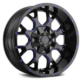 8015-2937btb Mayhem 8015 Warrior Wheel 20x9 6x139.7 106 Black Single Rim