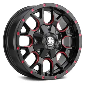 8015-7981btr18 Mayhem 8015 Warrior Wheel 17x9 18 8x165.1 130.8 Black Single Rim