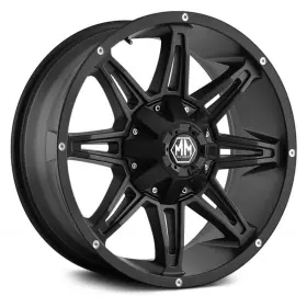 8090-2937mb18 Mayhem 8090 Rampage Wheel 20x9 18 6x139.7 106 Black Single Rim