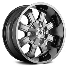 8103-22276c Mayhem 8103 Fierce Wheels 22x12 -44 8x170 130.8 Chrome Rims Set Of 4