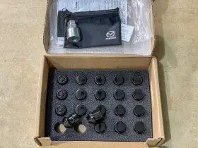 C9s3v9790 Mazda Black Lug Nut Wheel Lock Set Inch Carbon Edition - 20 Total 16 Nuts 4