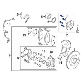 D65233062 Mazda Oe For 2 2011-2014 Front Wheel Lug Stud