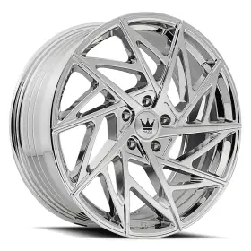 377-7831c Mazzi 377 Freestyle Wheel 17x8 35 5x108 63.5 Chrome Single Rim