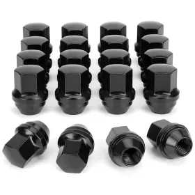 Pcs-2014-2026 Mc Powersports 1709bk 24 Ram 1500 Black Solid Factory Type Lug Nuts 14mm X 1.50 #1709b