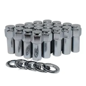 8857 Mc Powersports 20 Pcs-12mm X 1.50 Weld Wheel Lug Nuts With Chrome Washers #