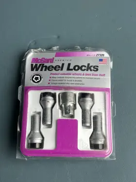 Mcgard 083509273267 27326 Black Bolt Style Cone Seat Wheel Lock Set 4 Locks / 1 Key