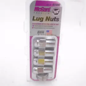 Mcgard 083509610000 4 Pack 1/2 Inch -20 Closed End Chrome Lug Nuts With Washers 61000