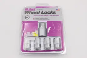 24198 Mcgard Chrome Cone Seat Wheel Locks 1/2 Inch - 20 Thread Size Set Of 4