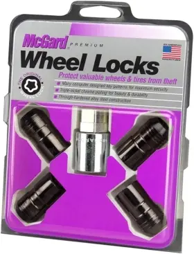 24216 Mcgard Black Cone Seat Wheel Lock Set M14 X 1.5 Thread Size