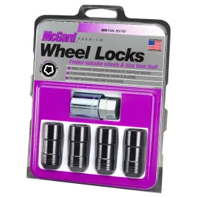 M14x1.5 Mcgard 24220 Wheel Lock Nut Set - 4pk. Cone Seat / 21mm And 22mm Dual Hex