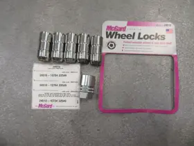24510 Mcgard M14 X 1.5 Chrome Cone Seat Wheel Lock Set Locking Lug Nut 5 Locks
