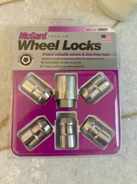 Locks-chrome-5 Mcgard 24537 Cone Seat Exposed Style Wheel Lock Set