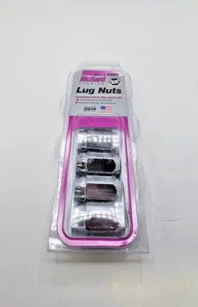 64002 Mcgard Qty 4 Chrome Cone Seat Style Lug Nuts 13/16 Inch Hex