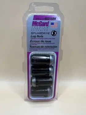 M14x1.5 Mcgard 65340bk 65315bk Splinedrive. Tuner. Chrome/black 1/2-inch 20 Thread