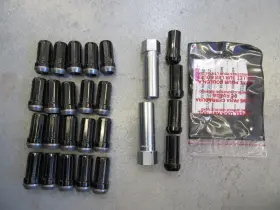 M14x1.5 Mcgard 65610bk Black Splinedrive Cone Seat Lug Nuts 1.935 Inch Oal And Locks